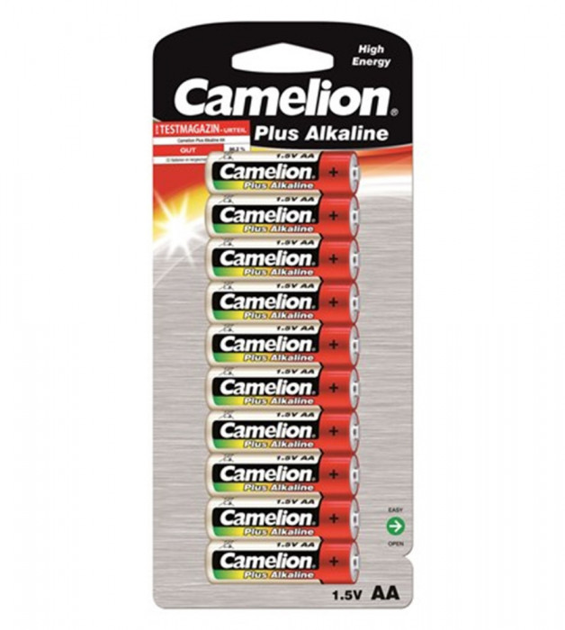 10-Pack Camelion Plus LR6 / AA / R6 / MN 1500 baterii de 1.5V alcaline-Conținutul pachetului 1x Blister