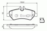 Set placute frana,frana disc MERCEDES SPRINTER 3-t platou / sasiu (906) (2006 - 2016) BOSCH 0 986 494 601