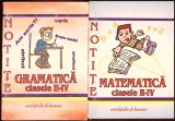 SET 2 NOTITE MATEMATICA SI GRAMATICA - CLASELE II-IV-COLECTIV-338848