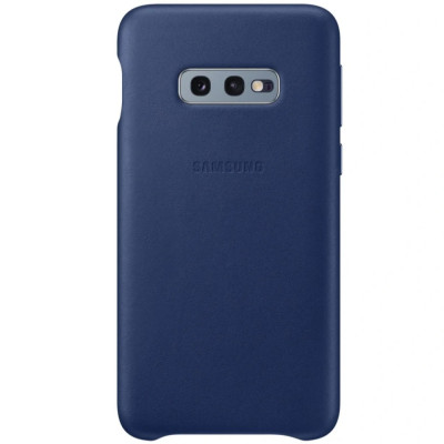 Husa Cover Leather Samsung pentru Samsung Galaxy S10e Albastru foto
