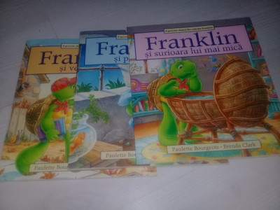 3 carti povesti,FRANKLIN/O poveste clasica din colectia Franklin,Paulette,ca NOI foto