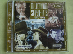2 CD la pret de 1 - MILLENNIUM SUPER-HITS 1950-1955 - 2 C D Originale foto