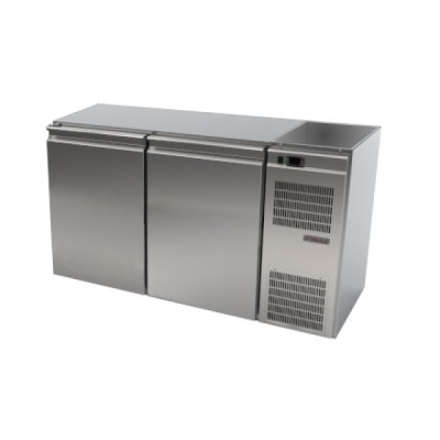 Frigider bar tip tejghea inox cu cuva-2usi foto