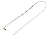 Cablu DC 5,5/2,1 Mufă Unghi Alb 0,5m 2x0,5mm2