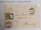 Romania 1906 - Carte postala circulata BUCURESTI-BRAUNSCHWEIG