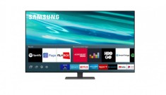 Televizor, Samsung, SM, QE50Q80AATXXH, 2020, 125CM, QLED, Smart TV, 4K, Negru, Plat, Tizen, Mirroring iOS, Android, Procesor Quantum 4K, HDR10+/HLG, 1 foto
