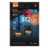 Dato - Memory Card Endurance (DTTF512GU3A2V30HA) - Micro SDXC, 512GB, U3, A2, V30, Read 95MB/s, Write 50MB/s - Black