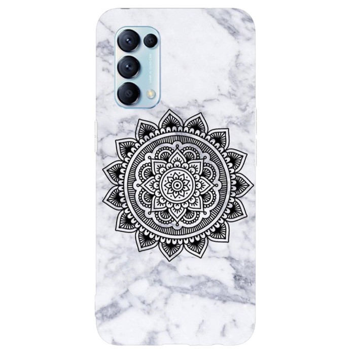 Husa compatibila cu Oppo Find X3 Lite model Marble Mandala, Silicon, TPU, Viceversa