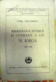 Bibliografia istorica si literara a lui N.Iorga