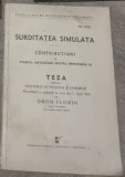 Surditatea simulata - Dron Florin, teza de doctorat