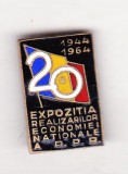 Bnk ins Insigna Expozitia realizarilor economiei nationale RPR 1964, Romania de la 1950
