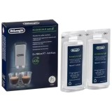 Decalcifiant DeLonghi EcoDecalk DLSC200, 2 x 100ml, universal espressor/cafetiera, kit intretinere