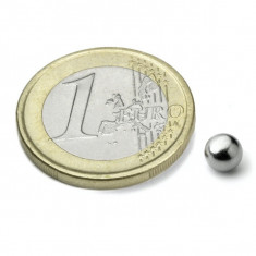 Magnet neodim sfera Ø5 mm, putere 360 g, N42