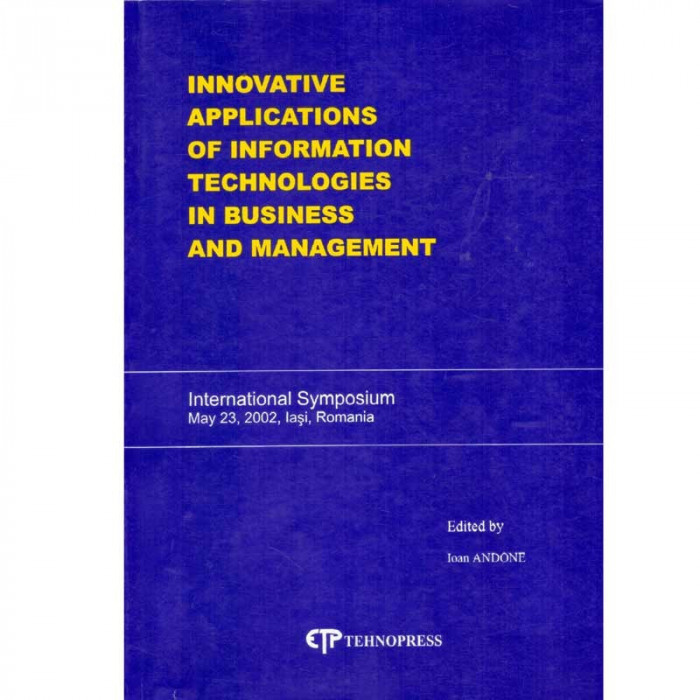 - Innovative applications of information technologies in business and management - 133732