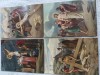 Superbe vederi color teme religioase Isus Hristos , lot 4 bucati ,, Circulata, Printata