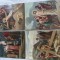 Superbe vederi color teme religioase Isus Hristos , lot 4 bucati ,