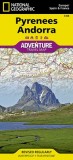 Pyrenees Andorra Adventure Travel Map: France, Spain