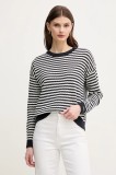 Pepe Jeans pulover POPPY femei, culoarea albastru marin, light, PL702278