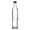 Recipient Sticlă Ulei, Capacitate 0,5L, Transparent, Capac Negru, Gura De Scurgere Integrată