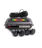 Senzori Parcare CARGUARD SP002 cu LED si Semnal Acustic, Raza 2m, 4 Senzori, Burghiu 19mm Inclus