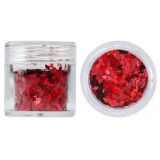 Confetti diamant roşu pentru unghii - 10 g, INGINAILS