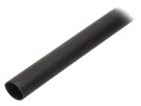 Manșon termocontractabil cu adeziv 27mm 1m negru