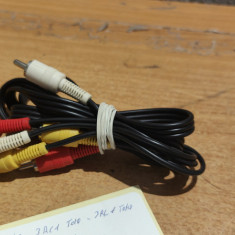 Cablu 3RCA Tata - 3RCA Tata 1.1m #A5430