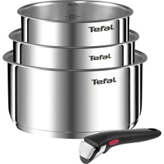 Set 4 piese vase de gatit Tefal Ingenio Emotion, inductie, maner detasabil