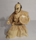 Statueta asiatica Feng shui, afaceri |Samurai|veche, semnata
