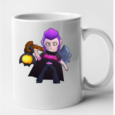 Cana alba personalizata Brawl Star - Mortis, INOVATIX&amp;reg;. 330 ml foto