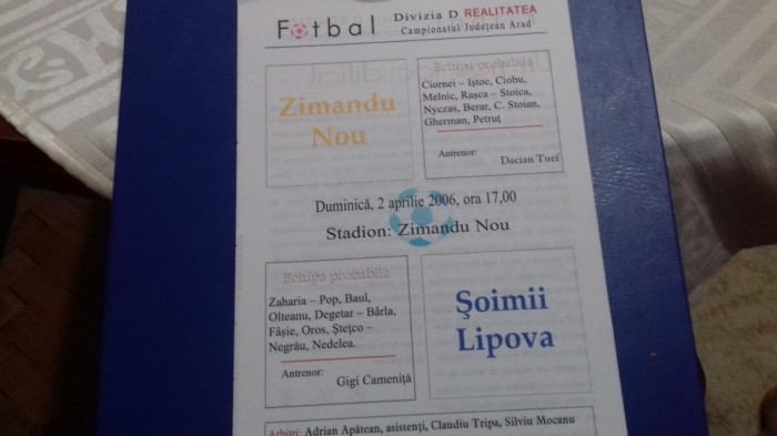 program Zimandu Nou - Soimii Lipova