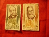 2 Timbre Afar si Isa 1973 Personalitati Stiinta , val. 9f si 49f