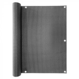 Prelată de balcon pentru balustradă 0,9x3 m neagră