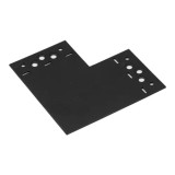 Conector decorativ negru 146x146x85x2.5mm