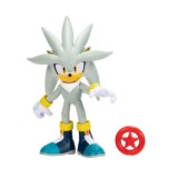 Sonic The Hedgehog Figurina articulata Silver cu accesoriu (wave 24) 10cm