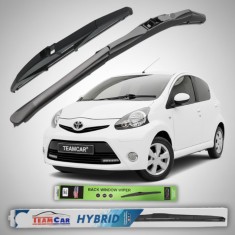 Ștergătoare Hibride TeamCar&reg; Toyota Aygo Facelift II 5 uși (2012&ndash;2014) | Set Complet