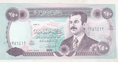 bnk bn Irak 250 dinari 1995 foto