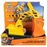 Set de joaca buldozer cu figurina, Paw Patrol, Ultimate Tool Bulldozer, Rubble, 6073297