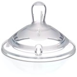 Tetina din silicon inclinata Chicco Natural Feeling, 1 buc, flux rapid, 6 luni+