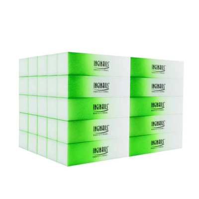 Inginails Professional Block &amp;ndash; ombre verde, 120/120 &amp;ndash; 4 fețe foto