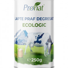 Lapte praf bio degresat, 1% grasime, 250g Pronat