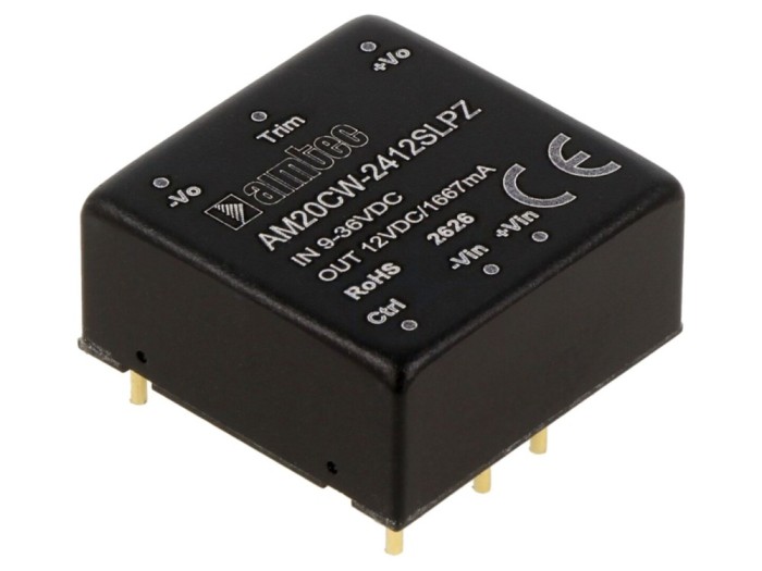 Convertor DC/DC 20W 9&divide;36VDC