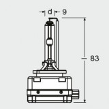 BEC XENON 42V D3S 4300 K XENARC ORIGINAL OSRAM