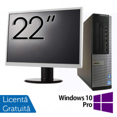 Pachet Calculator DELL OptiPlex 7010 Desktop, Intel Core i5-3550 3.30GHz, 4GB DDR3, 500GB SATA, DVD-RW + Monitor 22 Inch + Windows 10 Pro NewTechnolog foto