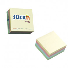 Cub Notes Autoadeziv 76 X 76 Mm, 400 File, Stick"n - 4 Culori Pastel