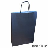 Cumpara ieftin Pungi hartie NEGRE - 3 sticle vin, 26x39x8 cm, set 30 buc