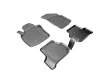 Covorase Cauciuc Tip Tavita VW Golf 6 (2008-2013) + Protectie Tunel Spate - ALM - Negru