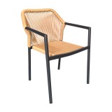 Cumpara ieftin Scaun de grădină Lush Gri 56x59x80 cm