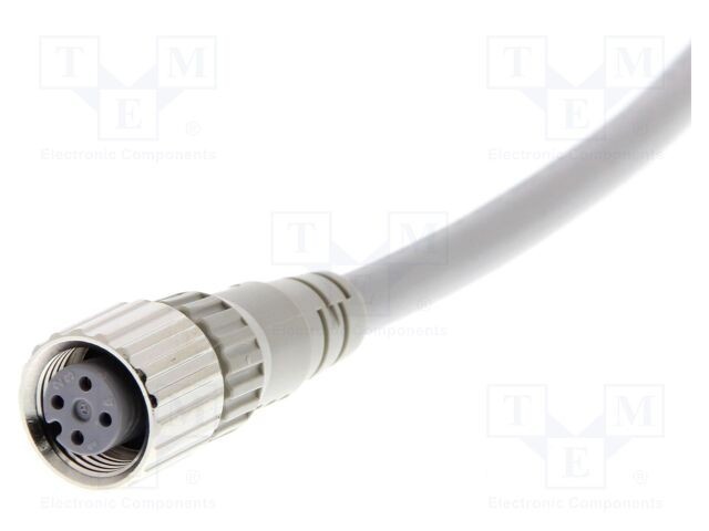 Cablu pentru senzori și automatizări OMRON M12, 4 pini, conector drept mamă
