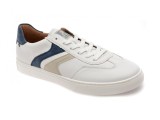 Pantofi sport RIEKER albi, U0708, din piele naturala